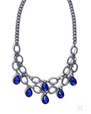 Paparazzi Jewelry Show-Stopping Shimmer - Blue Necklace