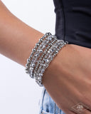 Paparazzi Jewelry ICE Knowing You - Silver Bracelet - Pure Elegance by Kym