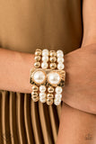 Paparazzi Jewelry WEALTH-Conscious - Gold Bracelet - Pure Elegance by Kym