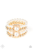 Paparazzi Jewelry WEALTH-Conscious - Gold Bracelet - Pure Elegance by Kym