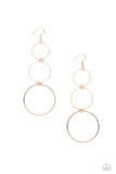 Paparazzi Jewelry Urban Ozone - Rose Gold Earrings - Pure Elegance by Kym