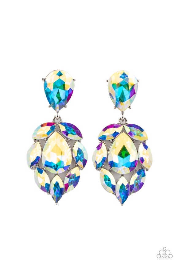 Paparazzi Jewelry Galactic Go-Getter - Multi Earring - Pure Elegance by Kym