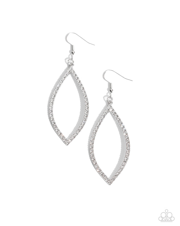 Paparazzi Jewelry Prosperous Prospects - White Earrings - Pure Elegance by Kym