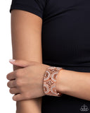Paparazzi Jewelry Wheeling and Dealing - Copper Bracelet - Pure Elegance by Kym