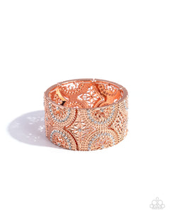Paparazzi Jewelry Wheeling and Dealing - Copper Bracelet - Pure Elegance by Kym