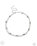 Paparazzi Jewelry Bountifully Beaded - Green Choker - Pure Elegance by Kym