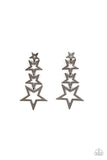 Paparazzi Jewelry Superstar Crescendo - Black Earrings