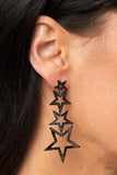 Paparazzi Jewelry Superstar Crescendo - Black Earrings