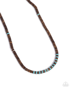 Paparazzi Jewelry The WOOD Times - Blue Necklace - Pure Elegance by Kym