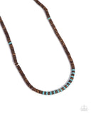 Paparazzi Jewelry The WOOD Times - Blue Necklace - Pure Elegance by Kym