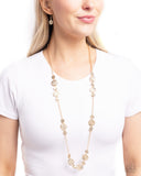 Paparazzi Jewelry Elongated Elegance - Gold Necklace - Pure Elegance by Kym