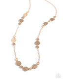 Paparazzi Jewelry Elongated Elegance - Gold Necklace - Pure Elegance by Kym