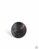 Paparazzi Jewelry Dizzying Delight - Black Ring - Pure Elegance by Kym