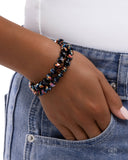 Paparazzi Jewelry Seriously Stellar - Black Bracelet - Pure Elegance by Kym