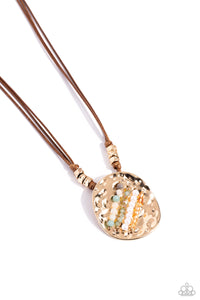 Paparazzi Jewelry Handcrafted Hallmark - Gold Necklace - Pure Elegance by Kym