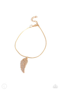 Paparazzi Jewelry Angelic Accent - Gold Anklet - Pure Elegance by Kym