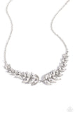 Paparazzi Jewelry Luxury Laurels - White Necklace - Pure Elegance by Kym