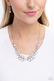 Paparazzi Jewelry Luxury Laurels - White Necklace - Pure Elegance by Kym