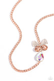 Paparazzi Jewlery Fluttering Finesse - Rose Gold Necklace - Pure Elegance by Kym