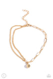 Paparazzi Jewelry Solo Sojourn - Gold Anklet - Pure Elegance by Kym
