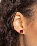 Paparazzi Jewelry Breathtaking Birthstone - Red Earrings - Pure Elegance by Kym