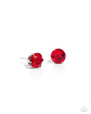 Paparazzi Jewelry Breathtaking Birthstone - Red Earrings - Pure Elegance by Kym