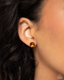 Paparazzi Jewelry Breathtaking Birthstone - Orange Earrings - Pure Elegance by Kym