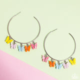 Paparazzi Jewelry Bemusing Butterflies - Multi Hoop Earrings - Pure Elegance by Kym
