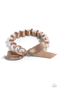 Paparazzi Jewelry Ribbon Rarity - Brown Bracelet - Pure Elegance by Kym