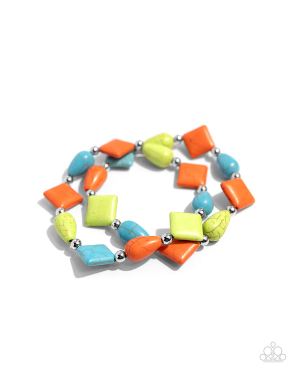 Paparazzi Jewelry EARTHY Riser - Multi Bracelet - Pure Elegance by Kym