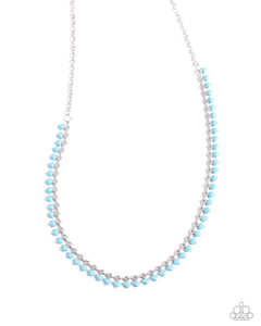 Paparazzi Jewelry Colored Cadence - Blue Necklace - Pure Elegance by Kym