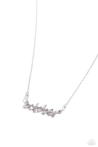 Paparazzi Jewelry Birth Month Bling - October - Silver Necklace