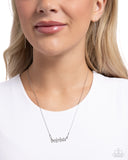 Paparazzi Jewelry Birth Month Bling - October - Silver Necklace