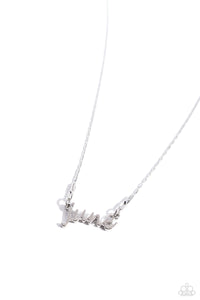 Paparazzi Jewelry Birth Month Bling - June - Silver Necklace - Pure Elegance by Kym