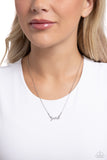 Paparazzi Jewelry Birth Month Bling - June - Silver Necklace - Pure Elegance by Kym