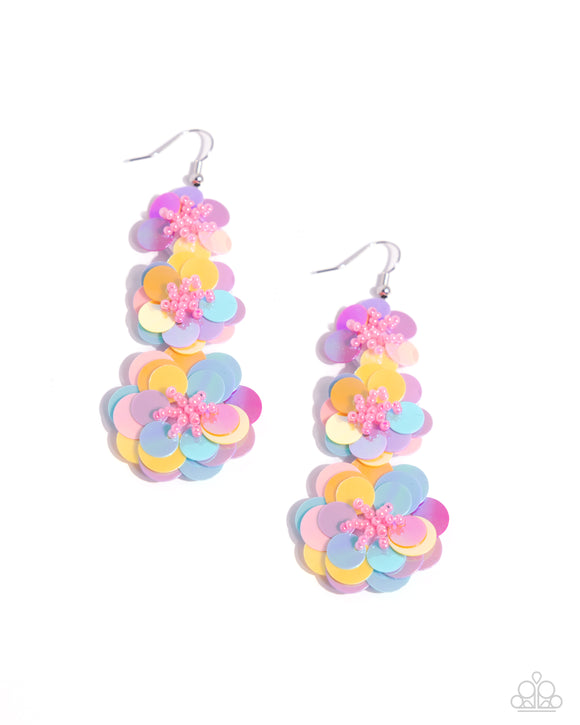 Paparazzi Jewelry Beaded Bouquet - Multi Earrings - Pure Elegance by Kym