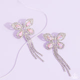 Paparazzi Jewelry Next SOAR - Pink Butterfly Earrings - Pure Elegance by Kym