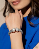 Paparazzi Jewelry Balanced Brevity - White Bracelet - Pure Elegance by Kym