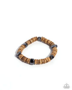 Paparazzi Jewelry I WOOD Not Mind - Men's Multi Bracelet - Pure Elegance by Kym