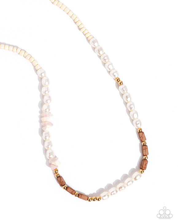 Paparazzi Jewelry Wild Wardrobe - Brown Necklace - Pure Elegance by Kym