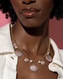 Paparazzi Jewelry Seashell Sophistication - Brown Necklace - Pure Elegance by Kym