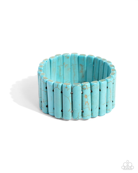 Paparazzi Jewelry Southern Standing - Blue Bracelet - Pure Elegance by Kym