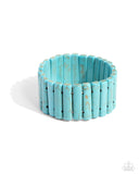 Paparazzi Jewelry Southern Standing - Blue Bracelet - Pure Elegance by Kym