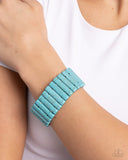 Paparazzi Jewelry Southern Standing - Blue Bracelet - Pure Elegance by Kym