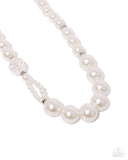 Paparazzi Jewelry Crystal Class - White Necklace - Pure Elegance by Kym
