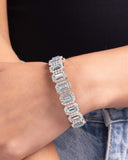 Paparazzi Jewelry Gasp-Worthy Glitter - Blue Bracelet - Pure Elegance by Kym