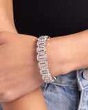 Paparazzi Jewelry Gasp-Worthy Glitter - Pink Bracelet - Pure Elegance by Kym