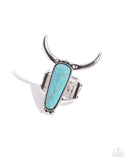 Paparazzi Jewelry Longhorn Luxe - Blue Ring - Pure Elegance by Kym