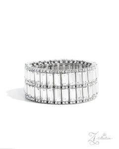 Paparazzi Jewelry Ambitious Arrangement - White Zi Bracelet 2024 - Pure Elegance by Kym