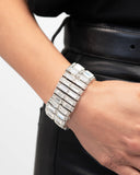 Paparazzi Jewelry Ambitious Arrangement - White Zi Bracelet 2024 - Pure Elegance by Kym